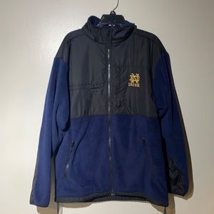 NCAA Notre Dame zip up sweater Large